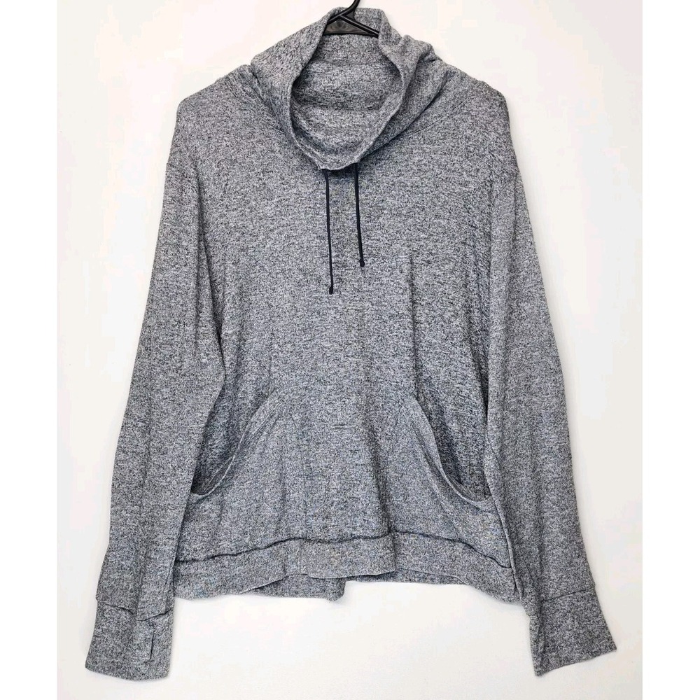 Womens Size XL Old Navy Active Funnel-Neck Sweatshirt Gray